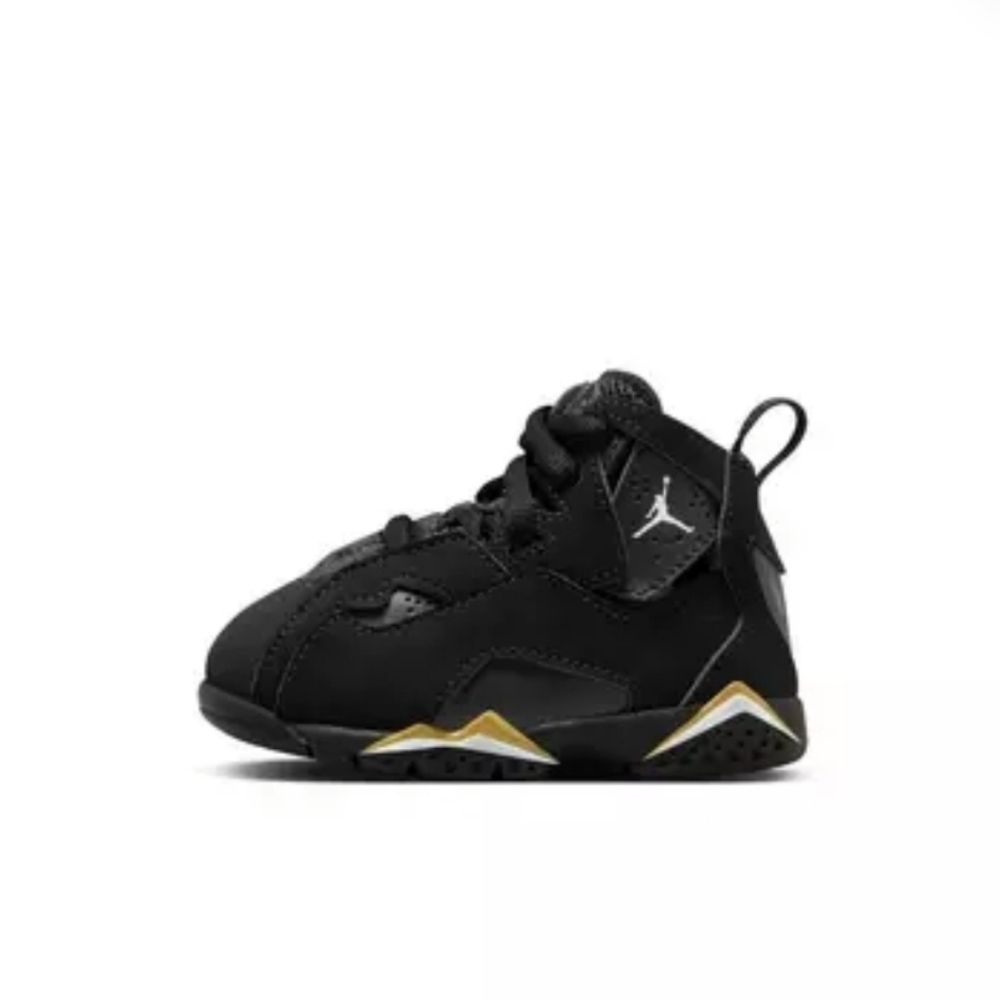 Jordan True Flight "Black/White/Metallic Gold" Toddler Boys' Shoe Size 10C